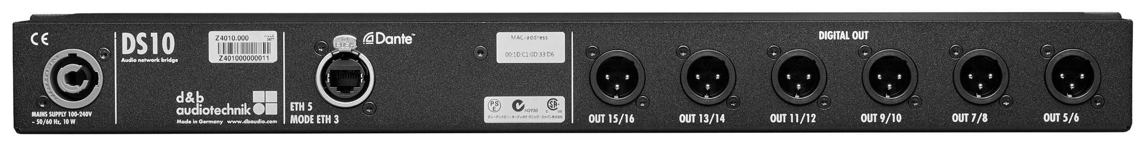 DS10-d&b音頻網(wǎng)絡(luò)橋接器