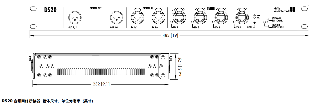 DS20-音頻網(wǎng)絡(luò)橋接器 DS20-音頻網(wǎng)絡(luò)橋接器