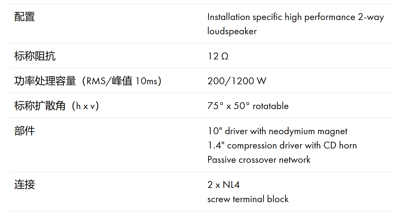 d&b音響10S點聲源