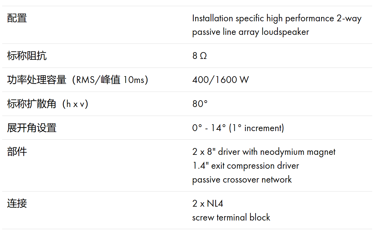d&b Yi8 兩分頻線陣列音箱
